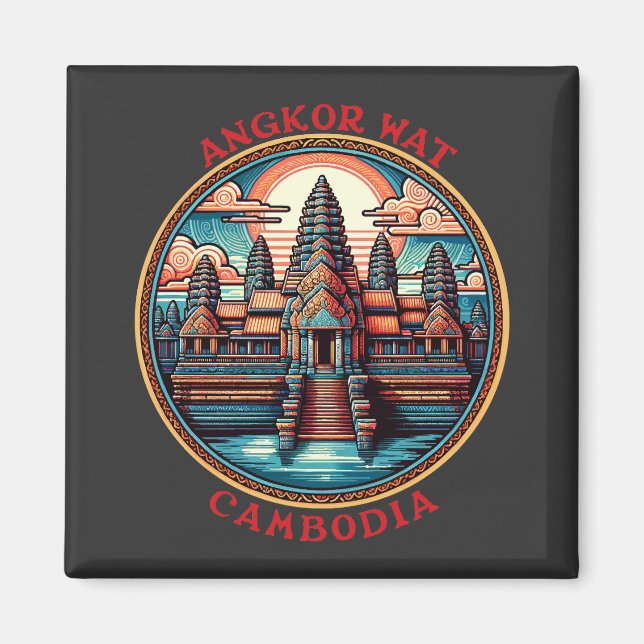 Angkor Wat, Cambodia Magnet (Front)