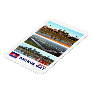 Angkor Wat - Cambodia - Mosaic - Magnet