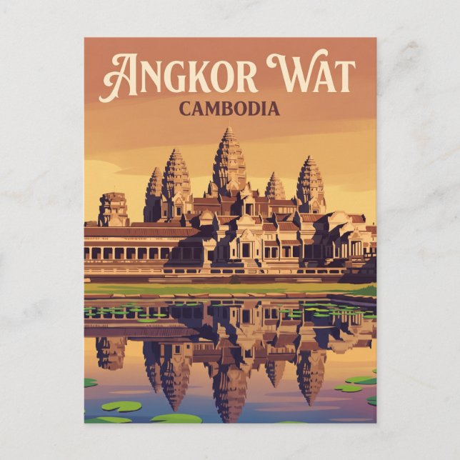 Angkor Wat Cambodia Postcard (Front)