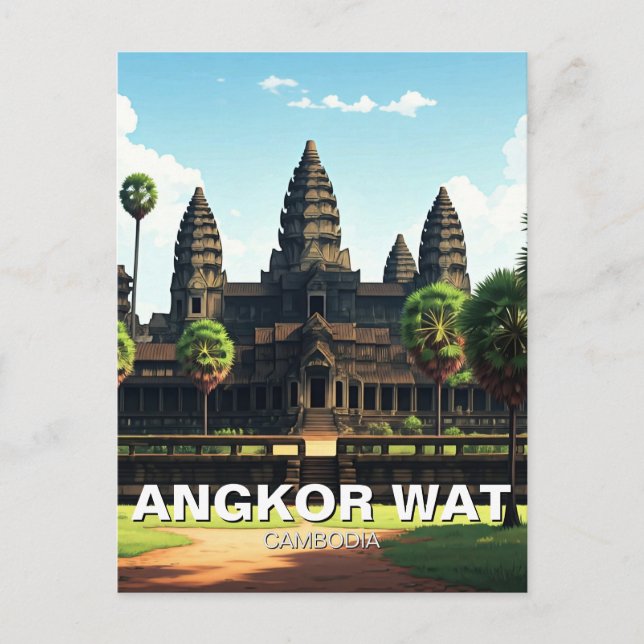 Angkor Wat Cambodia Postcard (Front)