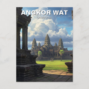 Angkor Wat Cambodia Postcard