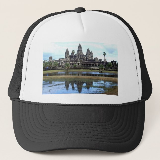 Angkor Wat Cambodia Temple Travel Photography Trucker Hat (Front)