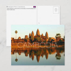 Angkor Wat, Cambodia Travel Postcard