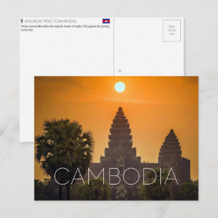 Angkor Wat, Cambodia Travel Postcard