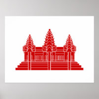Angkor Wat Cambodian / Khmer Flag