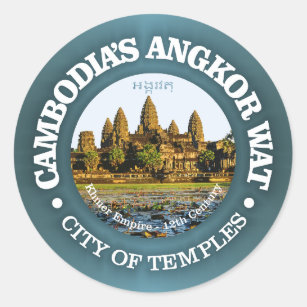 Angkor Wat Classic Round Sticker