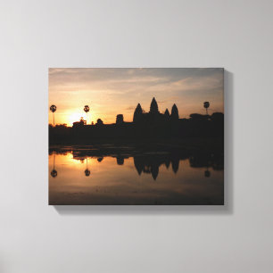 angkor wat golden canvas print