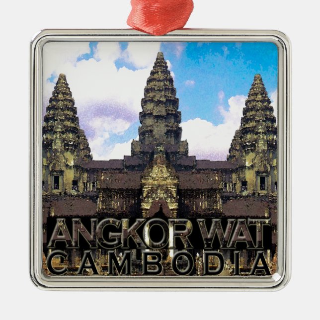 Angkor Wat Metal Tree Decoration (Front)