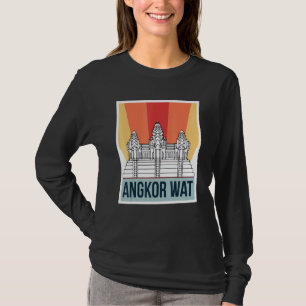 Angkor Wat Retro Cambodia Asia Tourist T-Shirt