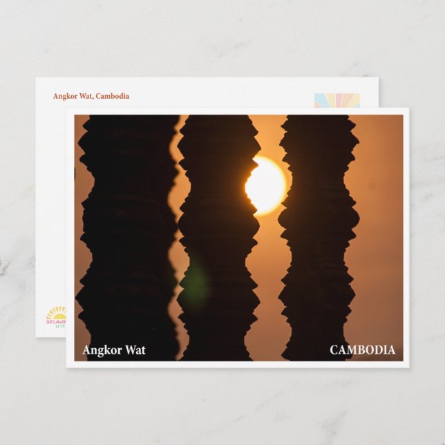 Angkor Wat Sunrise – Art Travel Postcard (Front/Back)