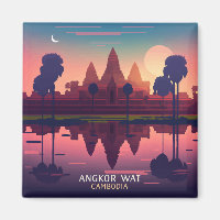 Angkor Wat Sunrise Cambodia Siem Reap Retro