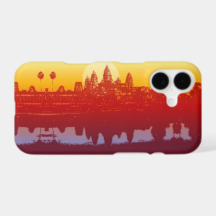 Angkor Wat Sunset Modern Silhouette Art Sunrise