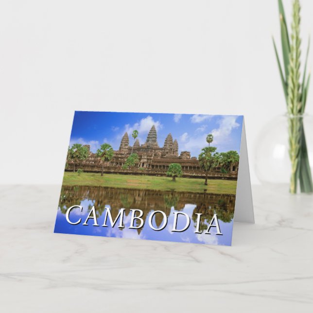 Angkor Wat Temple | Kampuchea, Cambodia Thank You Card (Front)