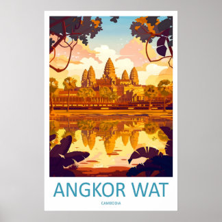 Angkor Wat Travel Print Wall Art Angkor Wat Wall