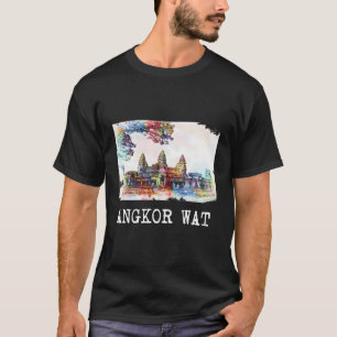 Angkor Wat Tshirt Cambodia Tee Shirt Vishnu Hindu 