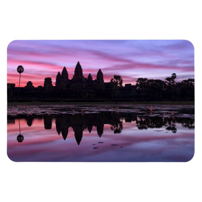 Angkor Wat Twilight Flexible Photo Magnet (Horizontal)