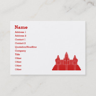 Angkor Wat Ver.2.0. Khmer Temple Business Card