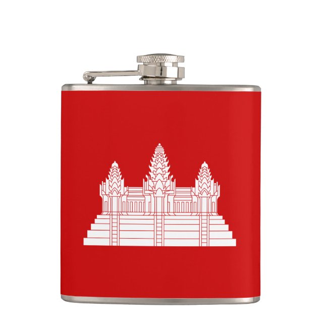 Angkor Wat Ver.2.0. Khmer Temple Hip Flask (Front)