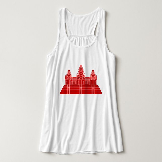 Angkor Wat Ver.2.0. Khmer Temple Singlet (Design Front)
