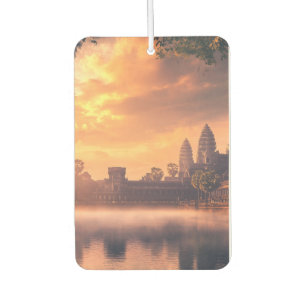 Angkor Wat watercolor Car Air Freshener