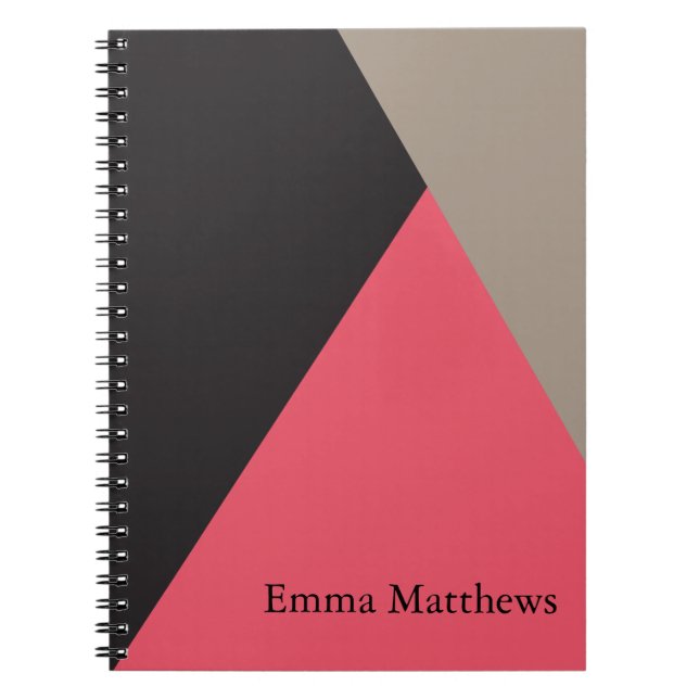 Angle on Colour Modern Professional Personalised Notebook (Front)