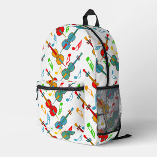 Angled Cellos Printed Backpack