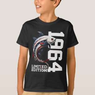 Angler 61st Birthday Fishing Limited Edition 1964  T-Shirt