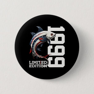 Angler Birthday Fishing Limited Edition 1999  6 Cm Round Badge