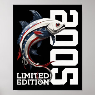 Angler Birthday Fishing Limited Edition 2005  Poster