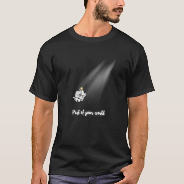 Angler Fish, Deep sea, cute RIP T-Shirt (Front)