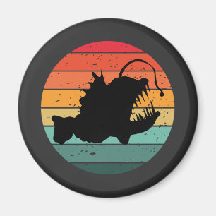 Angler fish Vintage anglerfish Magnet
