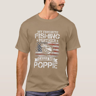 Angler I My Favourite Fishing Partner Calls Me Pop T-Shirt