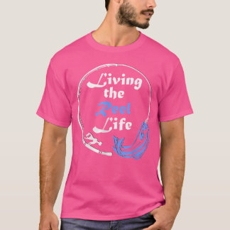 Angler Living The Reel Life With Fishing Rod And F T-Shirt