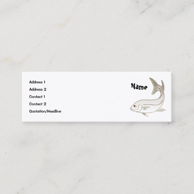 Angler Mini Business Card (Front)