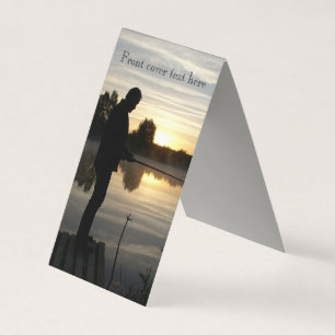 Angler morning business card