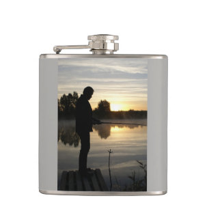 Angler morning hip flask