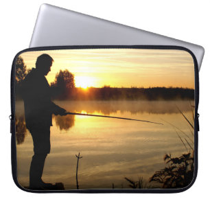 Angler morning laptop sleeve