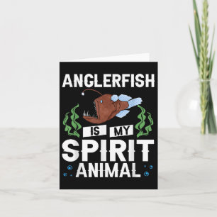 Anglerfish Deep Sea Angler Fish Skeleton  Card
