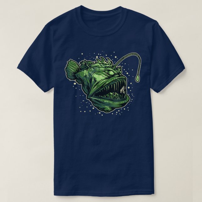 Anglerfish Deep Sea Creature Sea Monster  T-Shirt (Design Front)