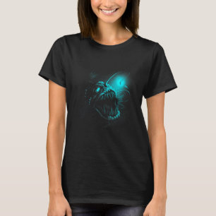 Anglerfish Deep Sea Creatures Angler Fish Ocean Se T-Shirt