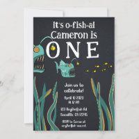 Anglerfish Deep Sea Ocean First Birthday