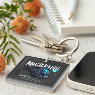 Anglerfish is My Spirit Animal - Dark Sea Predator Key Ring