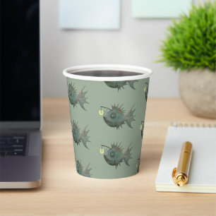 anglerfish paper cups