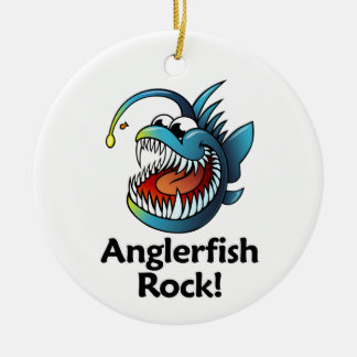 Anglerfish Rock! Ceramic Tree Decoration