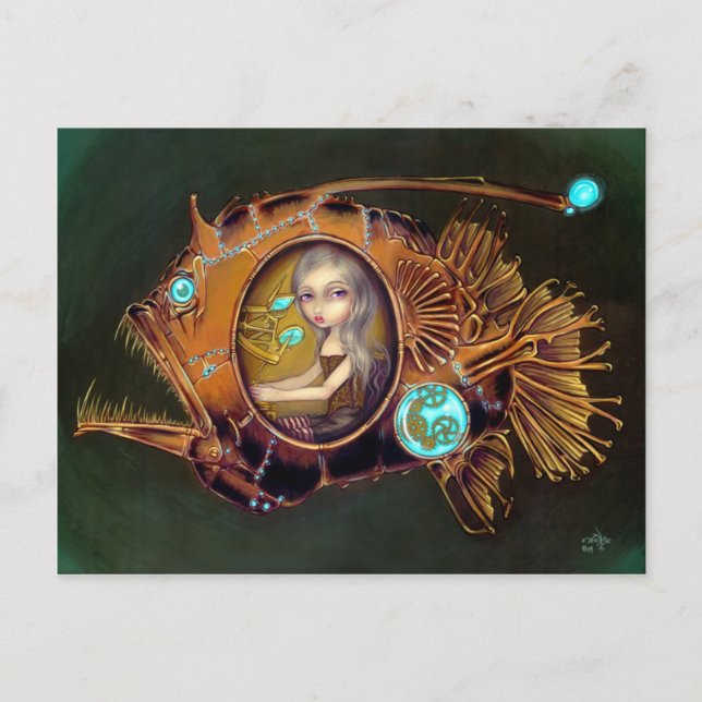 "Anglerfish Submarine" Postcard (Front)