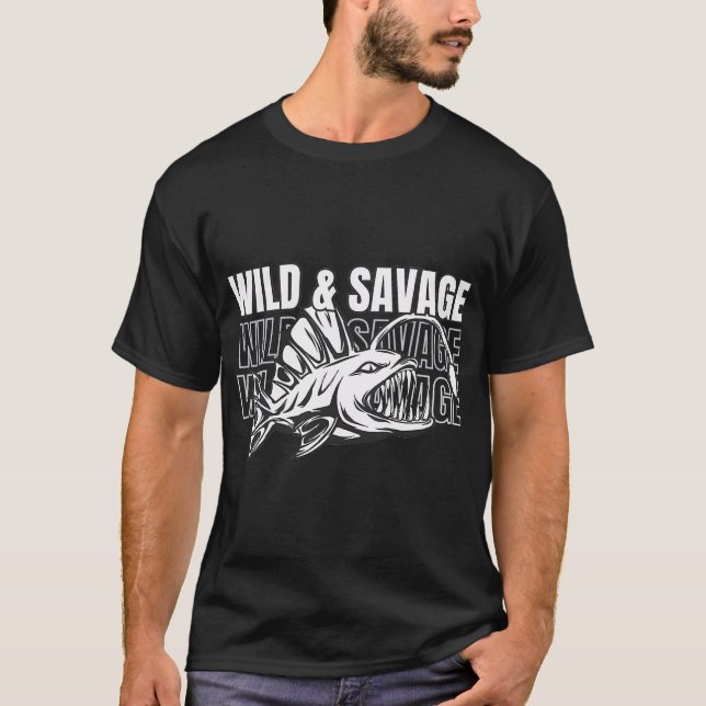 Anglerfish Wild Savage T-Shirt (Front)