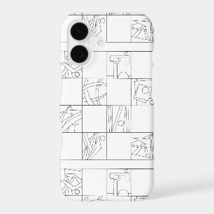 Angles And Curves-Black And White Modern Geometric