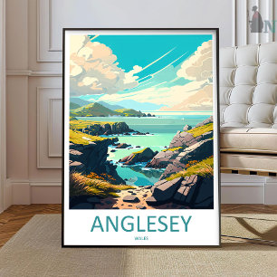 Anglesey Travel Print Wall Art Anglesey Wall Hangi