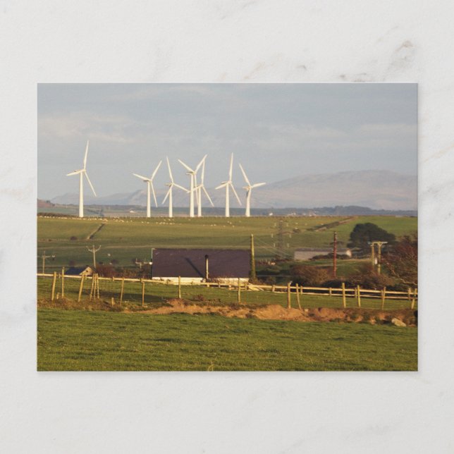 Anglesey Wind Farm Postcard (Front)