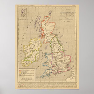 Angleterre, Ecosse & Irlande en 900 Poster